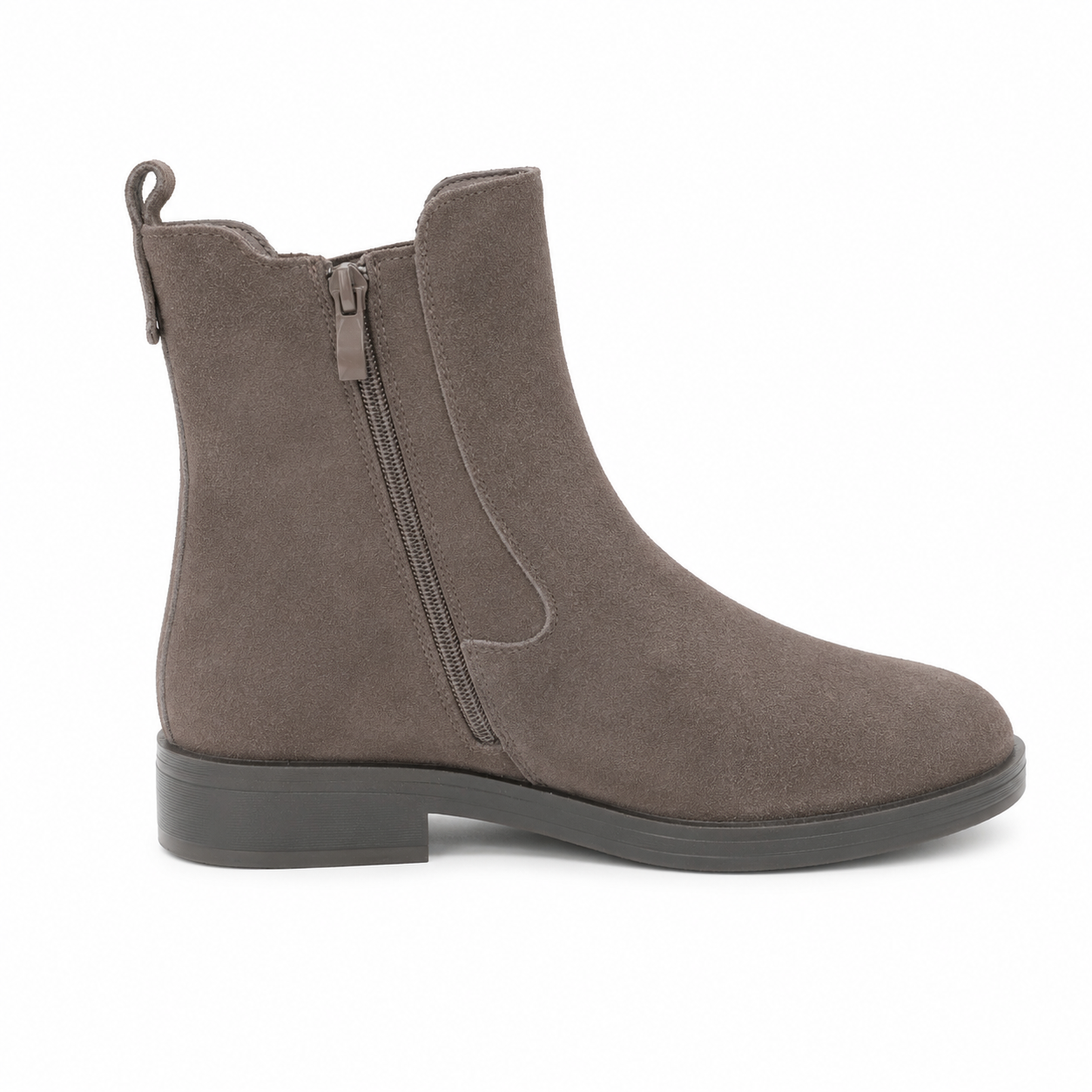 Stivaletti Chelsea Suede Donna con Elastico e Zip