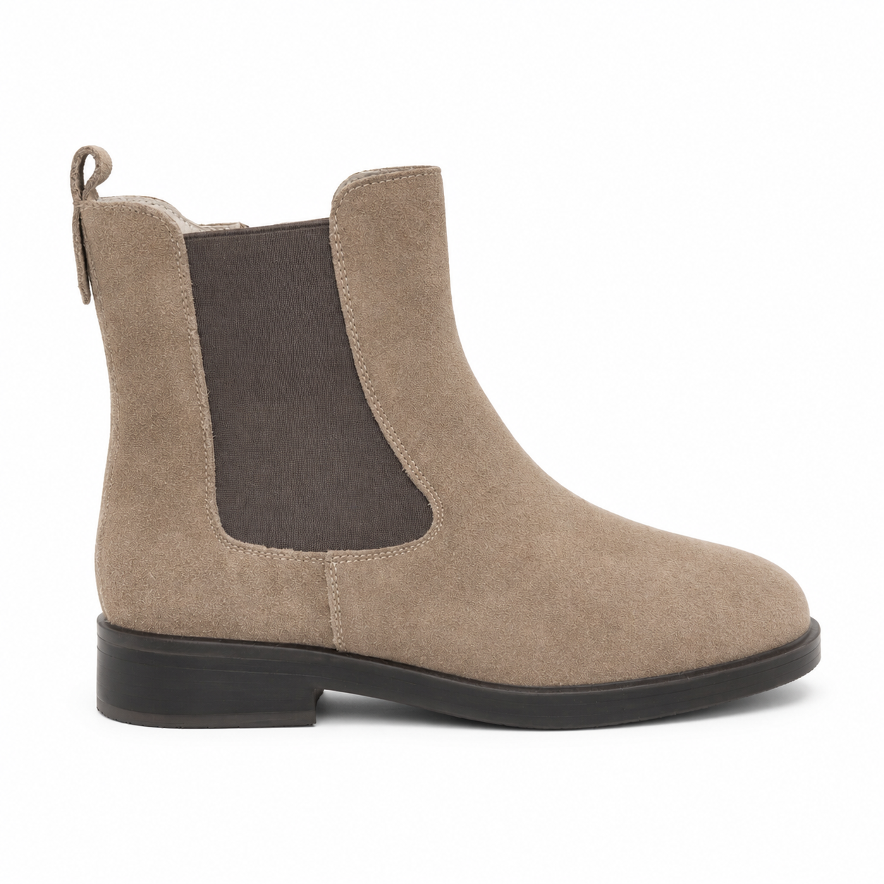 Stivaletti Chelsea Suede Donna con Elastico e Zip