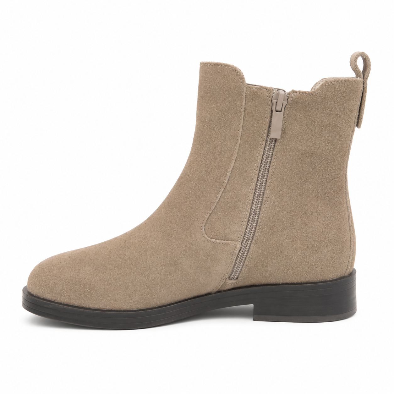 Stivaletti Chelsea Suede Donna con Elastico e Zip