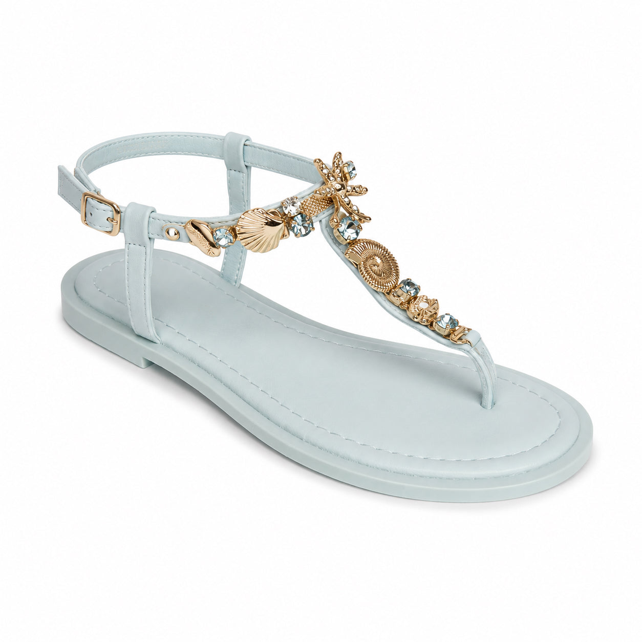 Sandalo Gioiello Mare Donna con Conchiglie e Stelle Marine