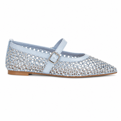 Ballerine Mesh Gioiello con Cinturino