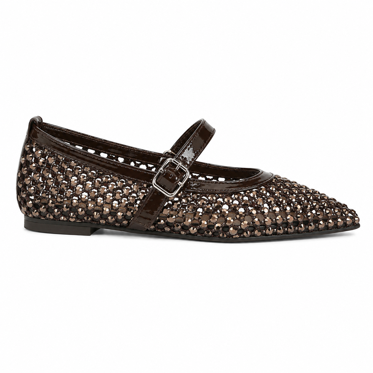 Ballerine Mesh Gioiello con Cinturino