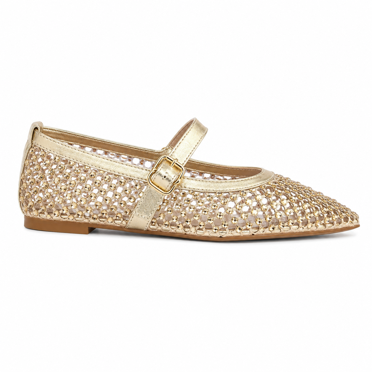 Ballerine Mesh Gioiello con Cinturino