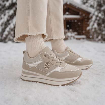 Sneakers Platform Donna con Dettagli