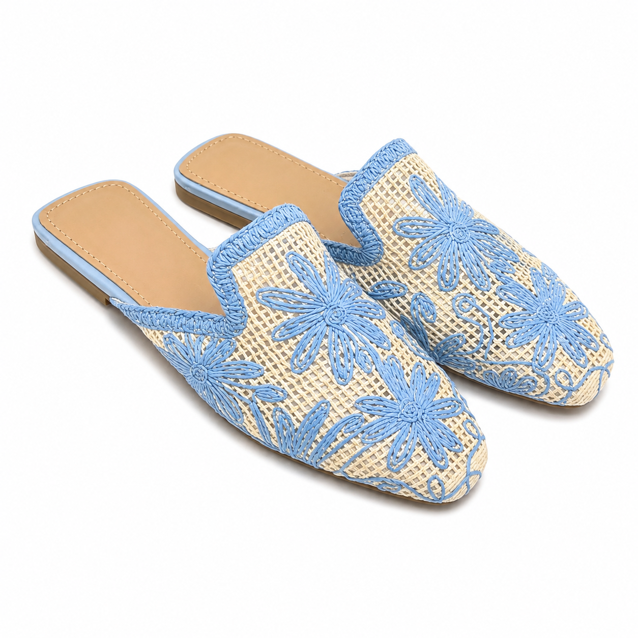 Sabot Donna Traforato con Ricamo Floreale