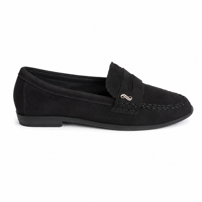 College-Loafer in Velourslederoptik