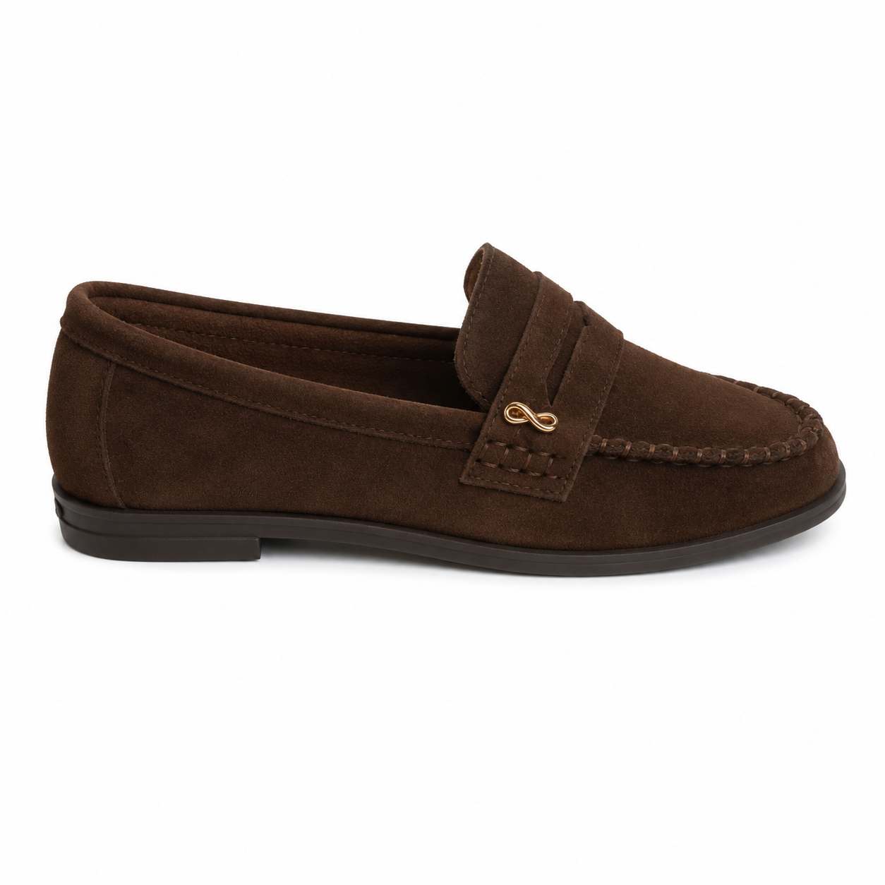 College-Loafer in Velourslederoptik