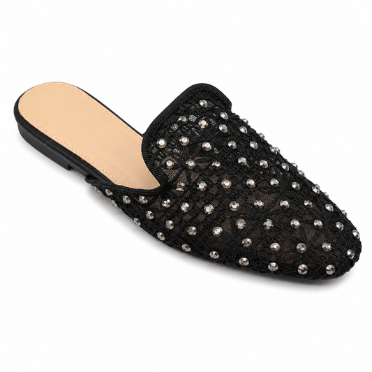 Sabot Donna Traforato con Strass