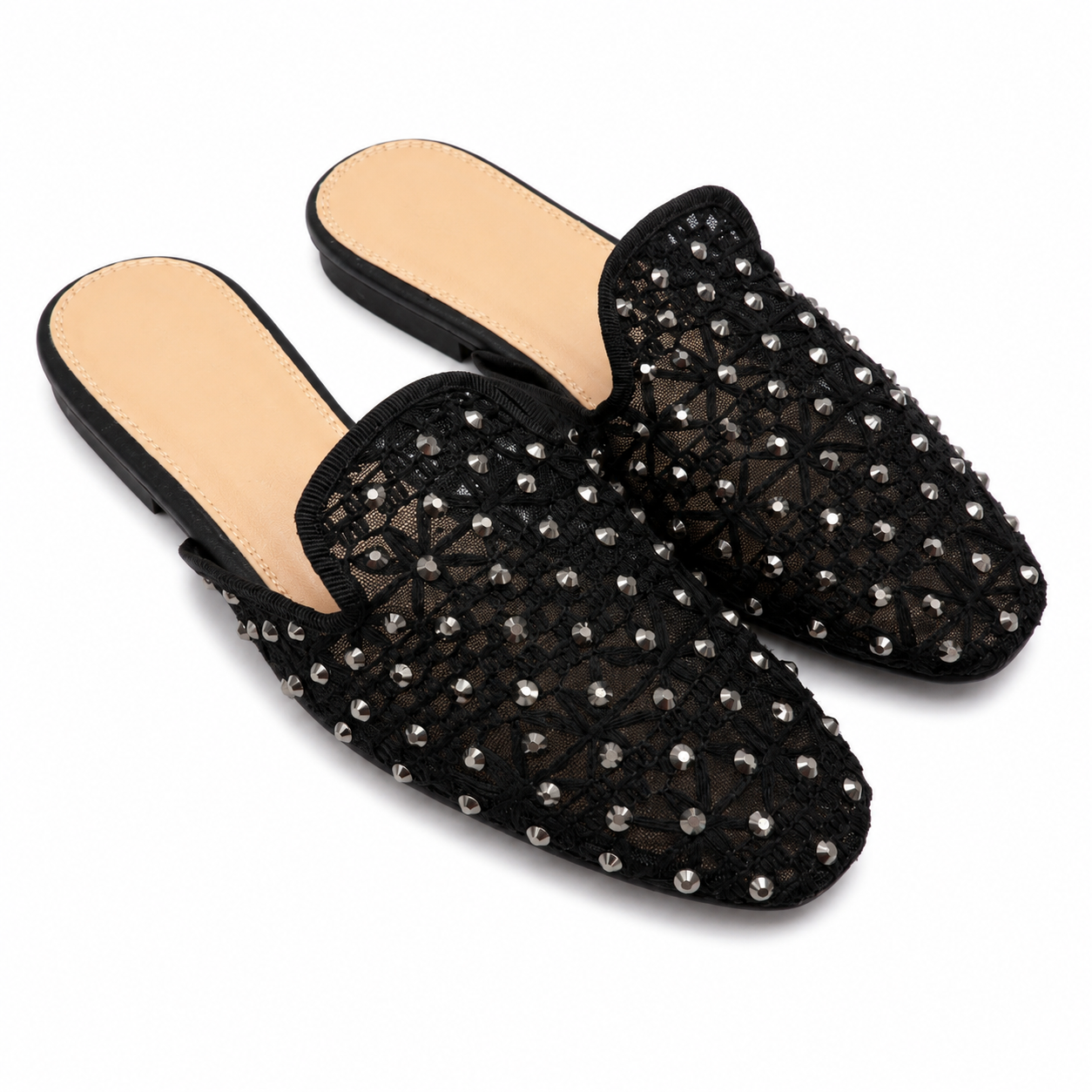 Sabot Donna Traforato con Strass – vista 4