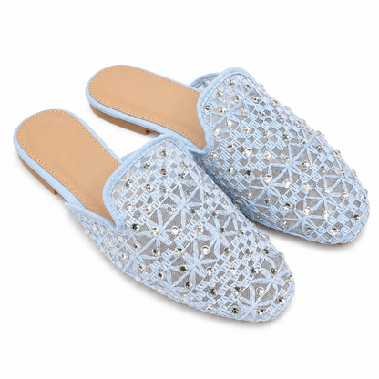 Sabot Donna Traforato con Strass