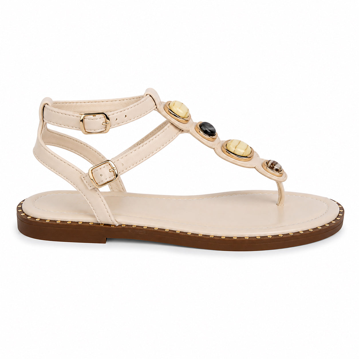 Sandalo Gioiello Donna con Pietre Decorative