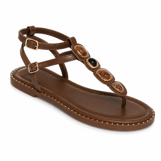 Sandalo Gioiello Donna con Pietre Decorative