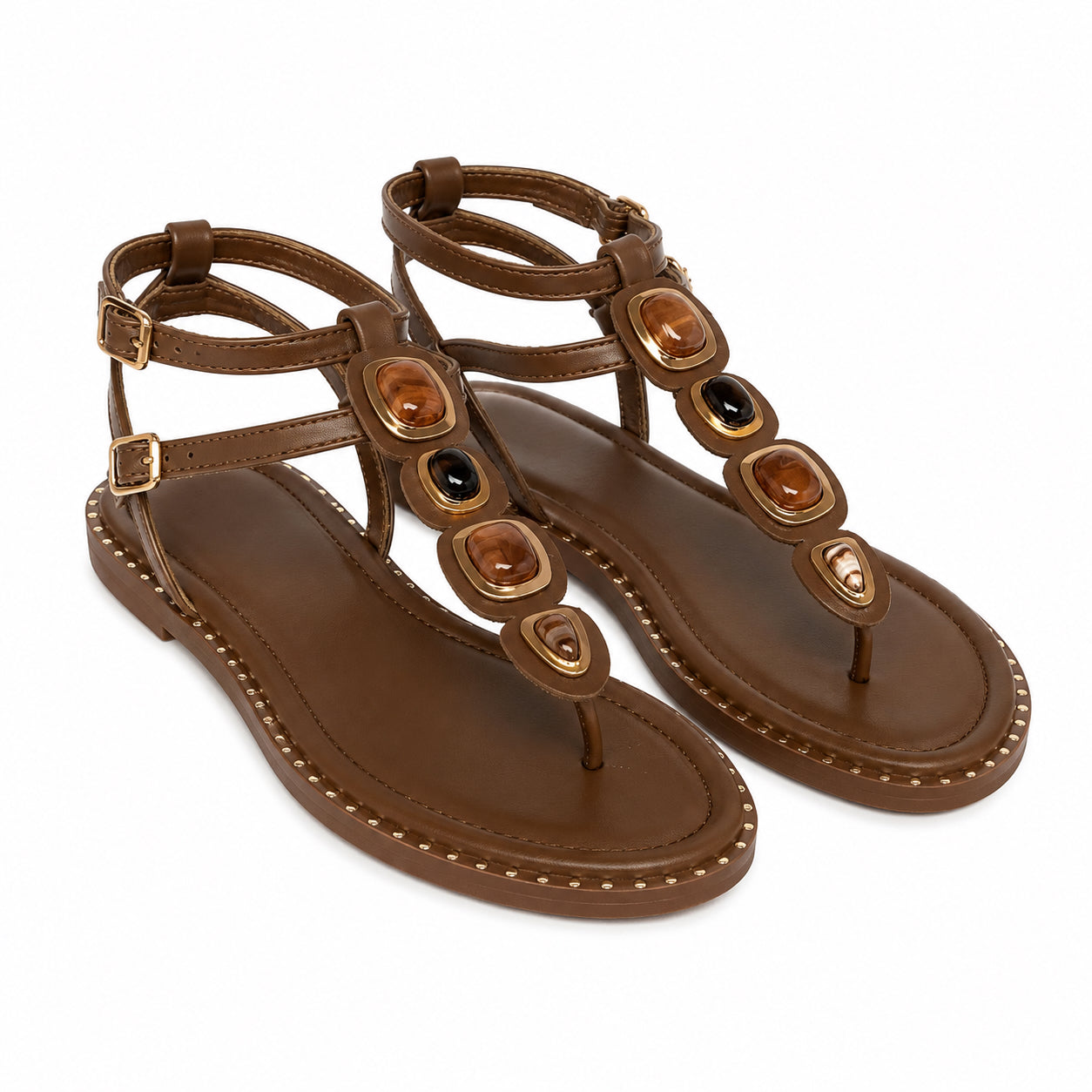 Sandalo Gioiello Donna con Pietre Decorative