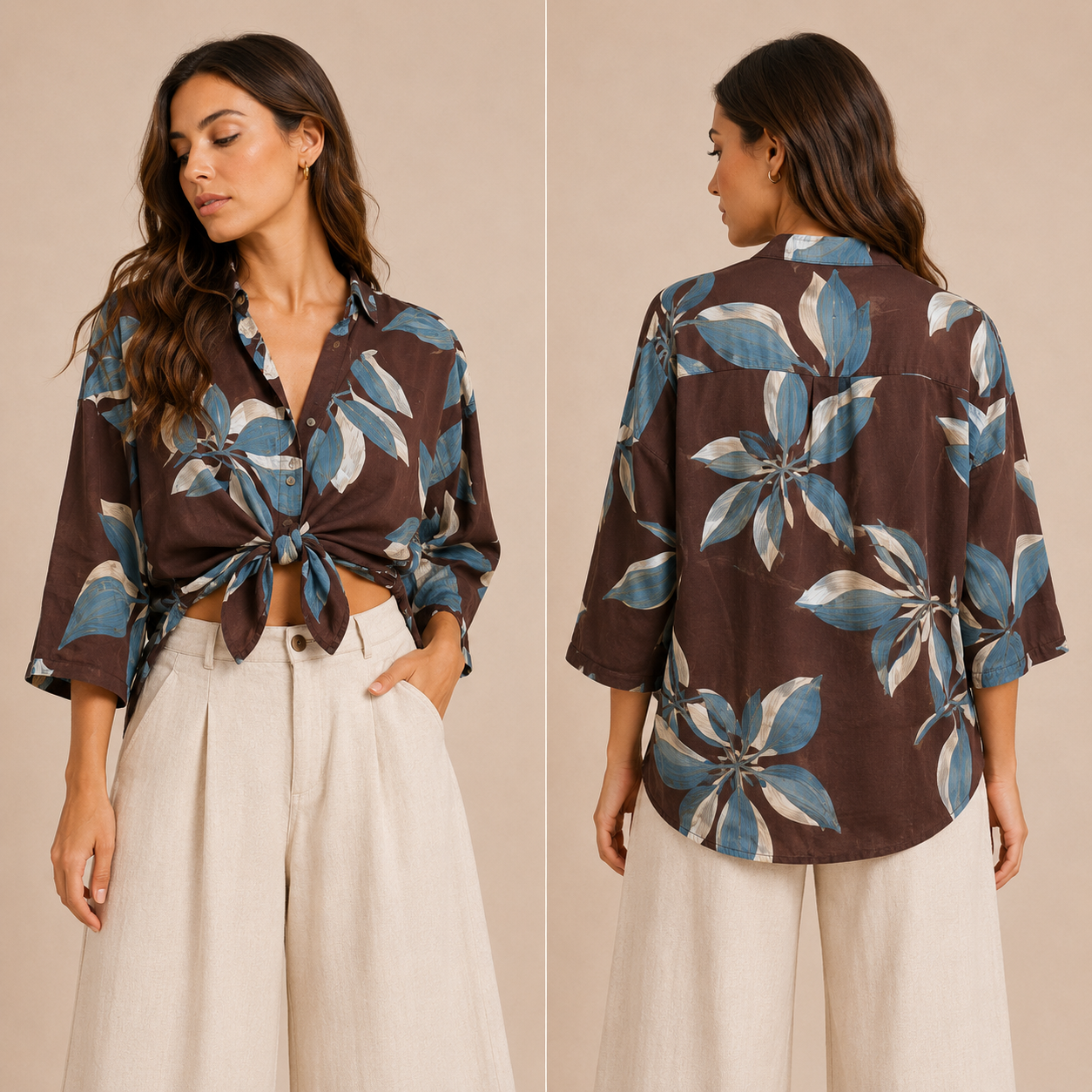 Camicia Donna Fantasia Floreale