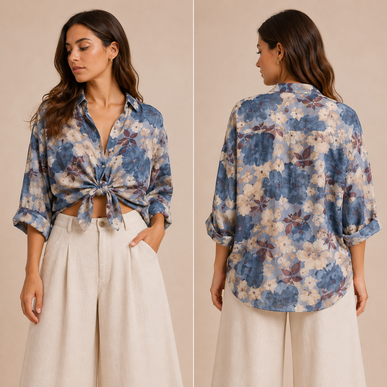 Camicia Donna Fantasia Floreale