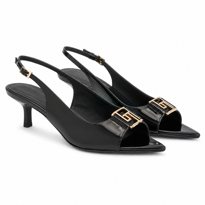 Slingback Elegance con Dettaglio Gold