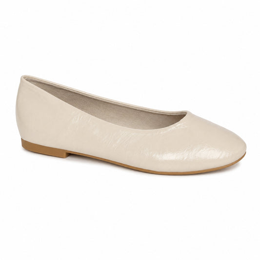 Ballerina Donna Vernice Morbida – Beige e Verde Oliva