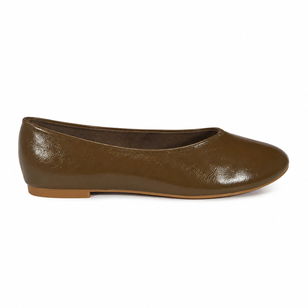 Ballerina Donna Vernice Morbida – Beige e Verde Oliva