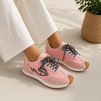 Sneakers Casual con Lacci Decorativi