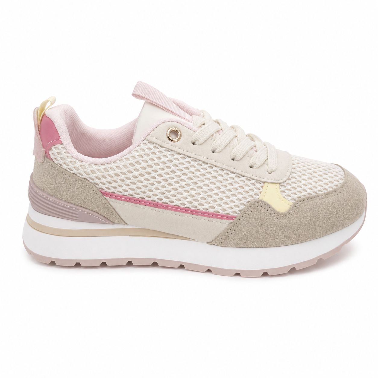 Sneakers Donna in Mesh con Dettagli Multicolor