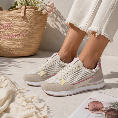 Sneakers Donna in Mesh con Dettagli Multicolor