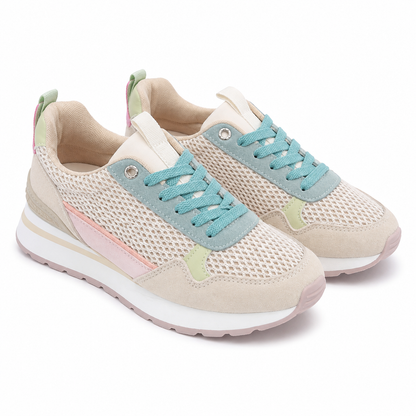 Sneakers Donna in Mesh con Dettagli Multicolor
