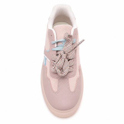 Sneakers Donna Rosa con Doppio Laccio