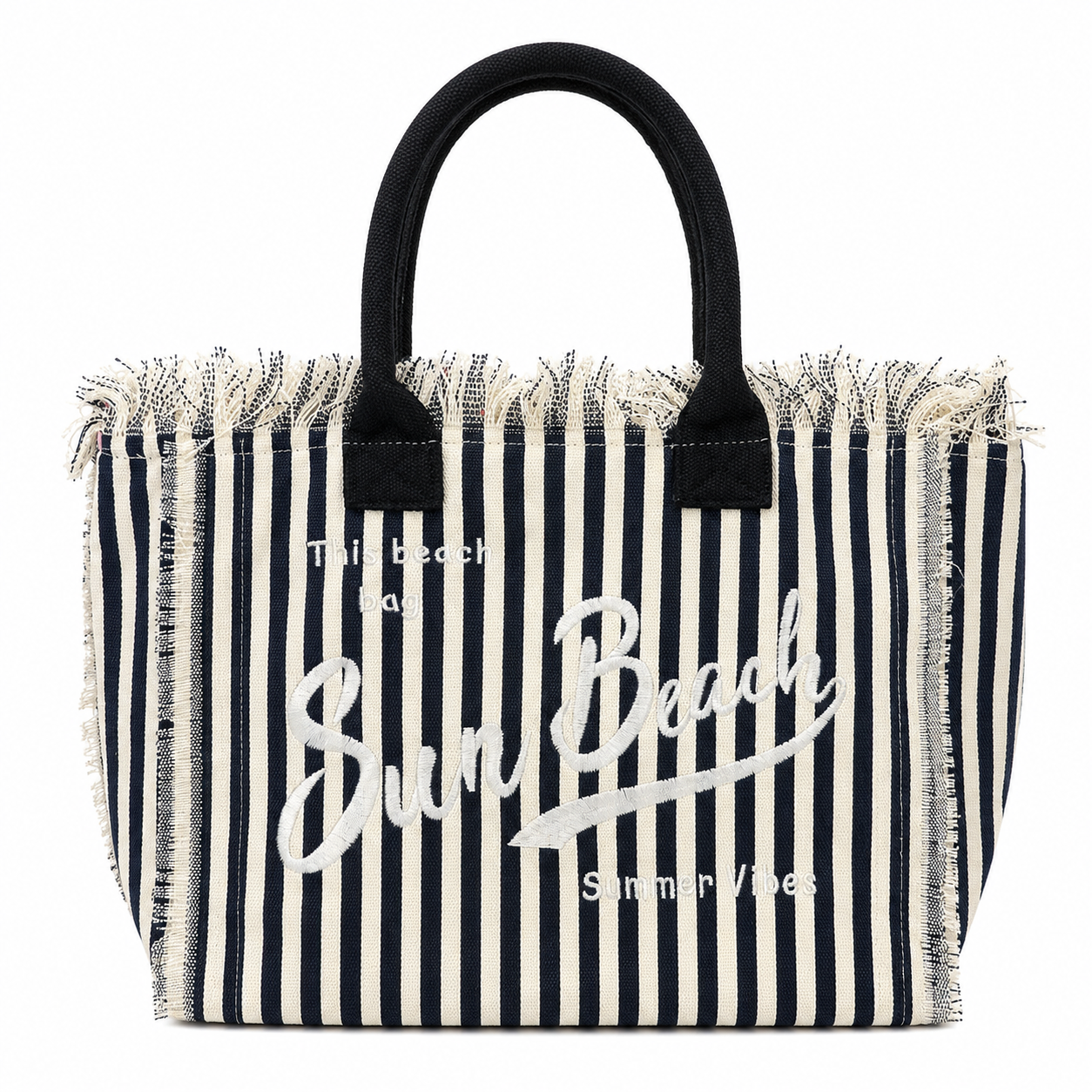 Borsa Mare Sun Beach a Righe con Frange – Maxi Shopper Estate