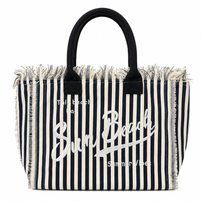 Borsa Mare Sun Beach a Righe con Frange – Maxi Shopper Estate