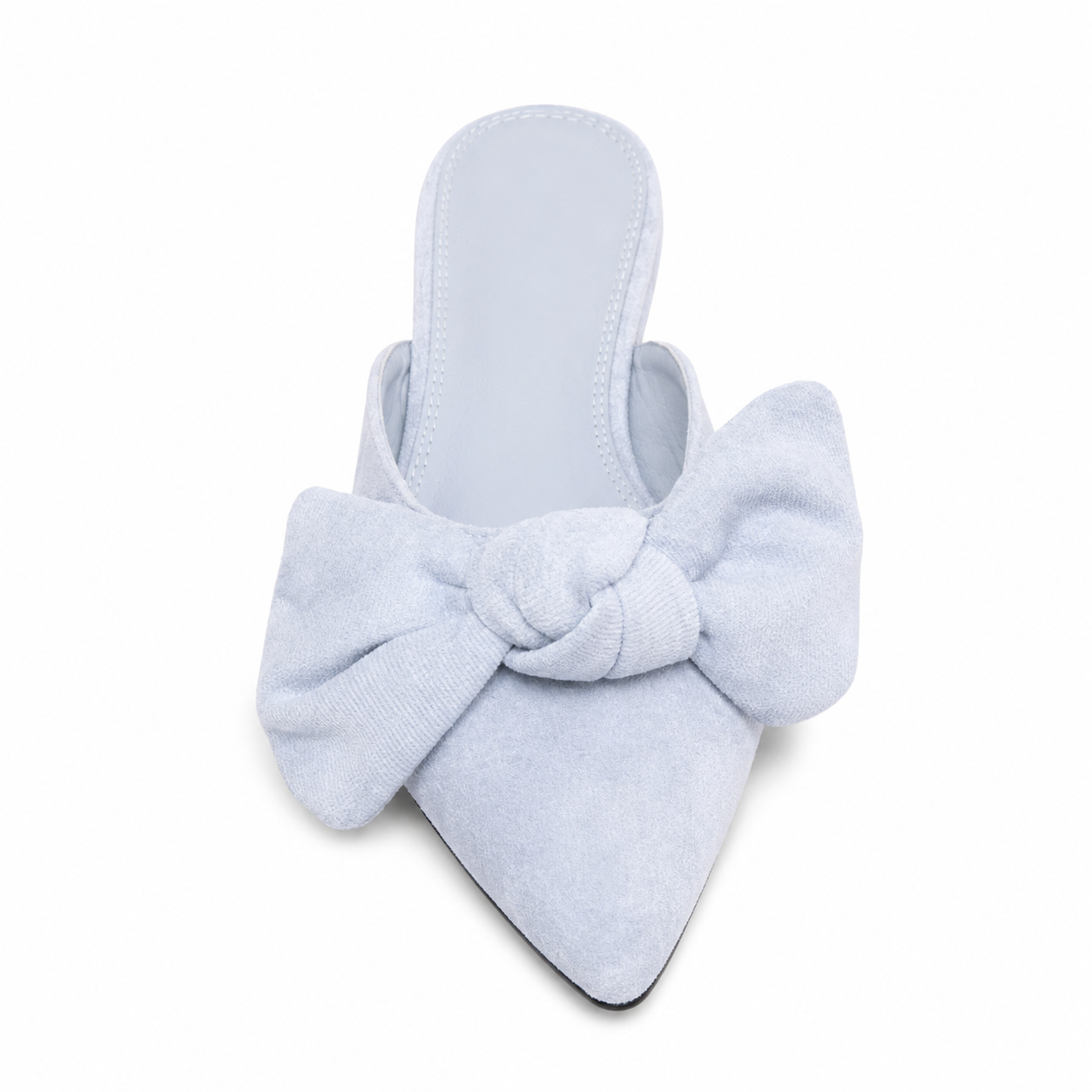 Sabot Donna con Fiocco Effetto Suede