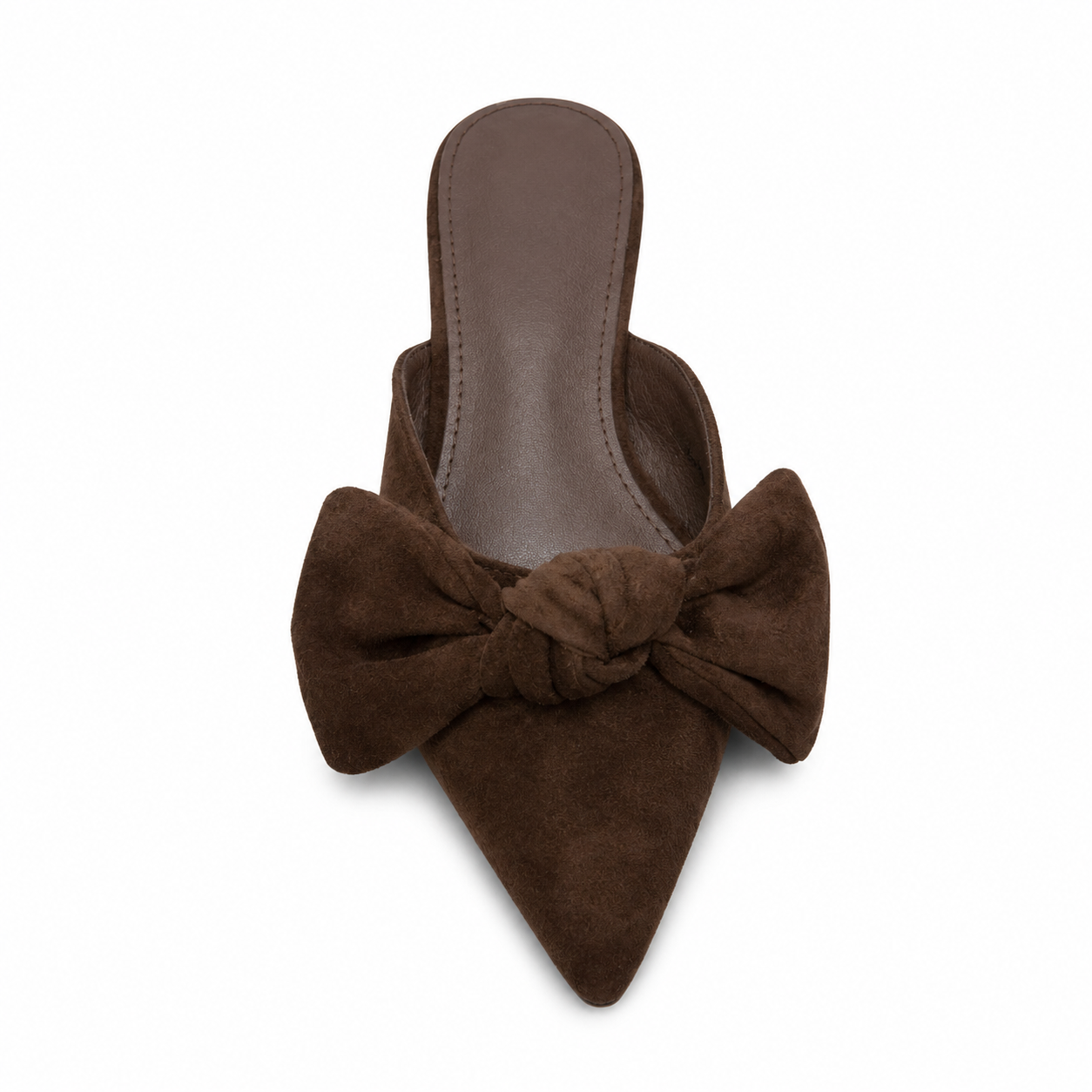 Sabot Donna con Fiocco Effetto Suede