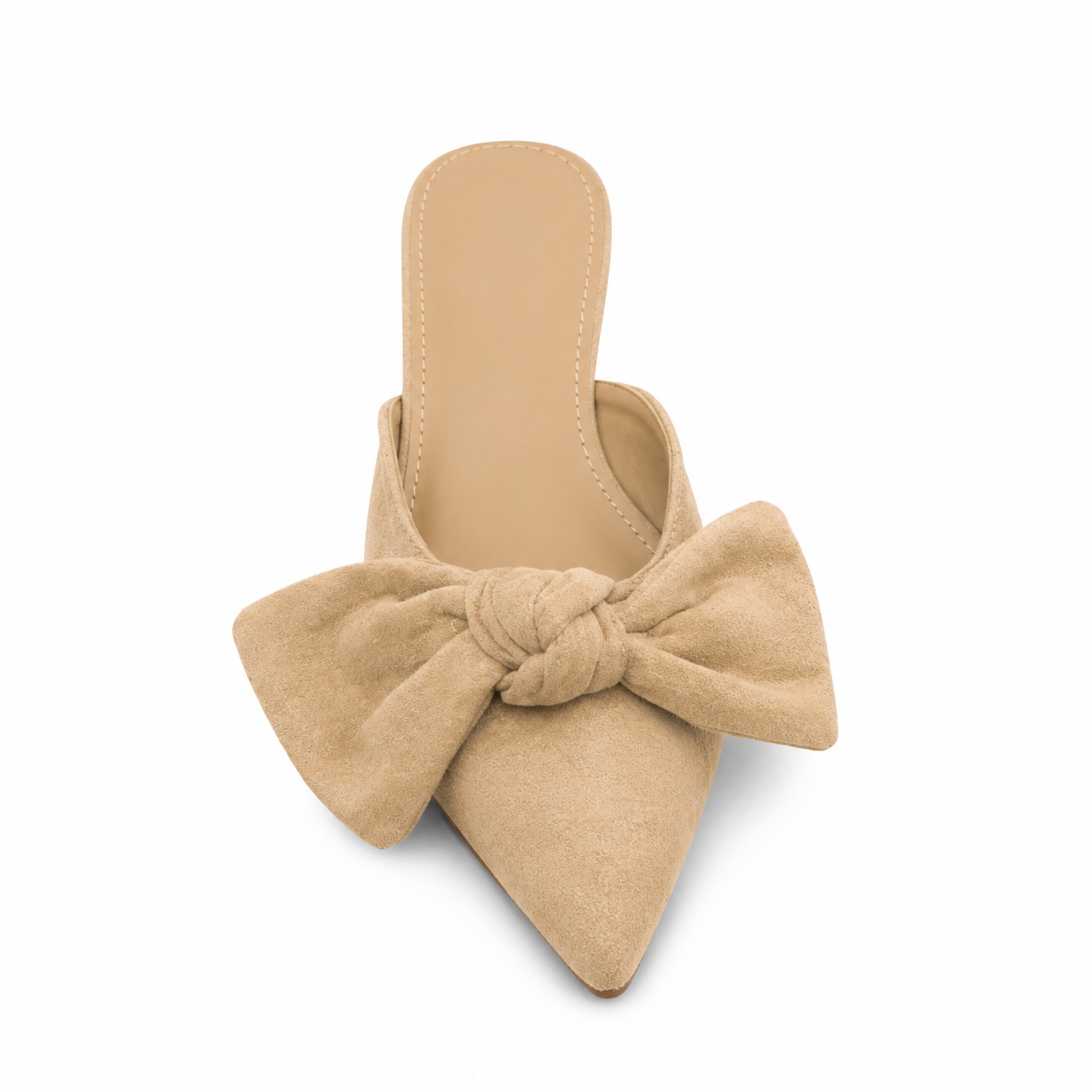 Sabot Donna con Fiocco Effetto Suede