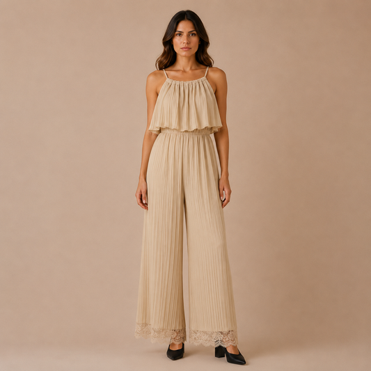 Tutina Donna Plissé con Pizzo