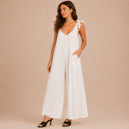 Tutina Donna Palazzo in Viscosa con Spalline Annodabili