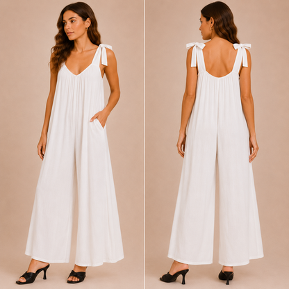 Tutina Donna Palazzo in Viscosa con Spalline Annodabili
