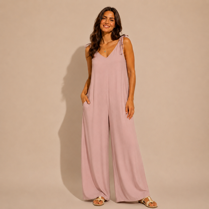 Tutina Donna Palazzo in Viscosa con Spalline Annodabili