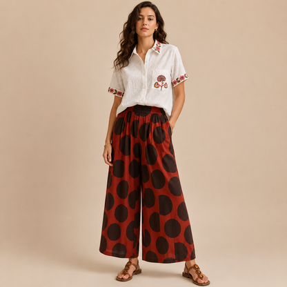 Camicia Donna Ricamata in Cotone