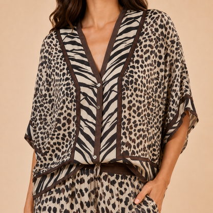 Camicia Kimono Donna Fantasia Animalier