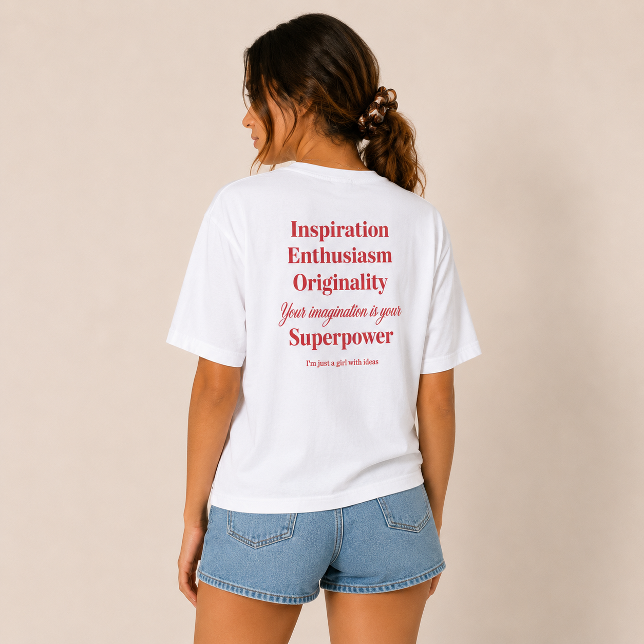 T-Shirt Donna “Trust Your Creativity” Bianca